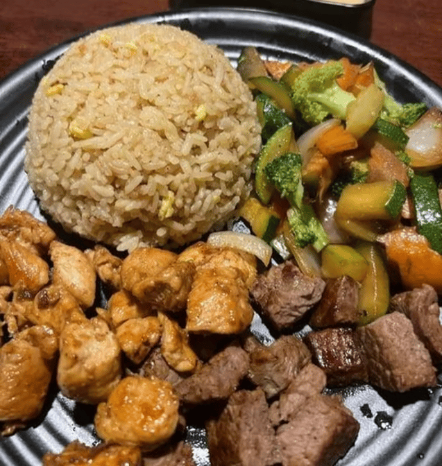 HD19. Hibachi Steak, Chicken, & Shrimp.
