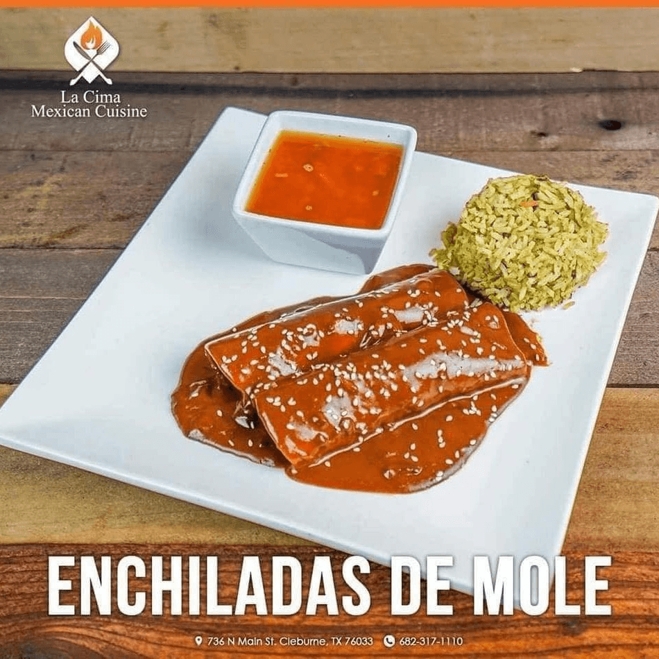 Enchiladas De Mole.