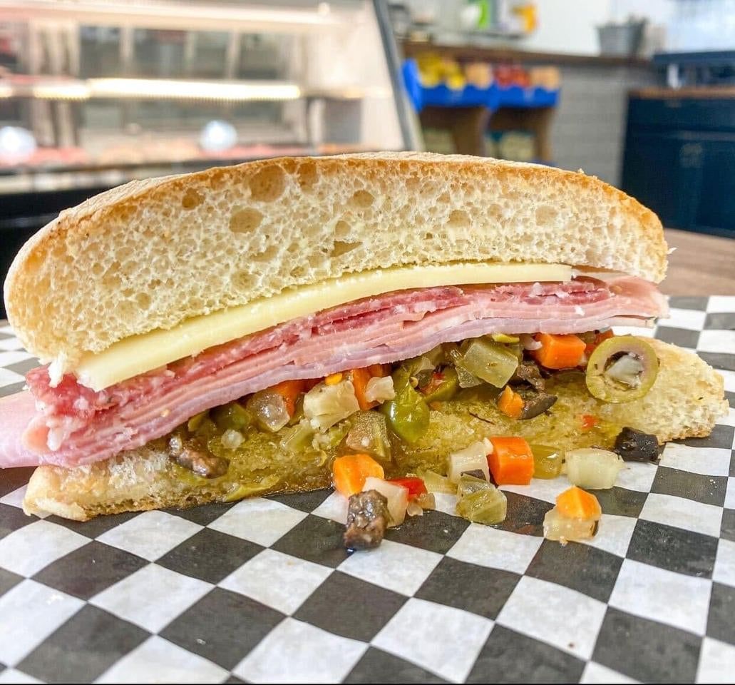 New Orleans Muffuletta Sandwich.