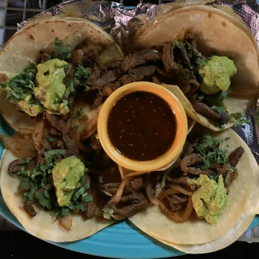 Tacos Al Carbon.