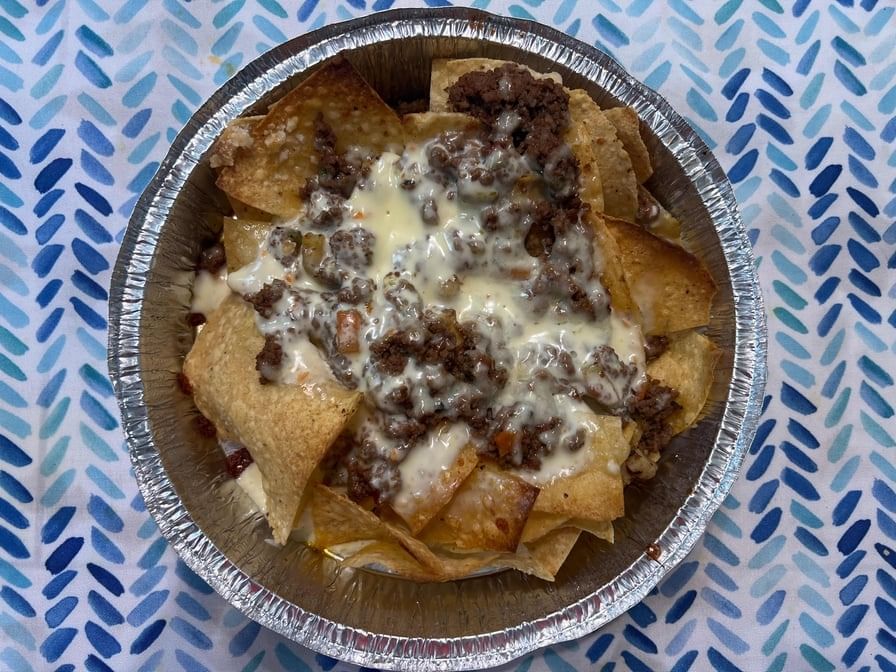 Ground Beef Nachos.