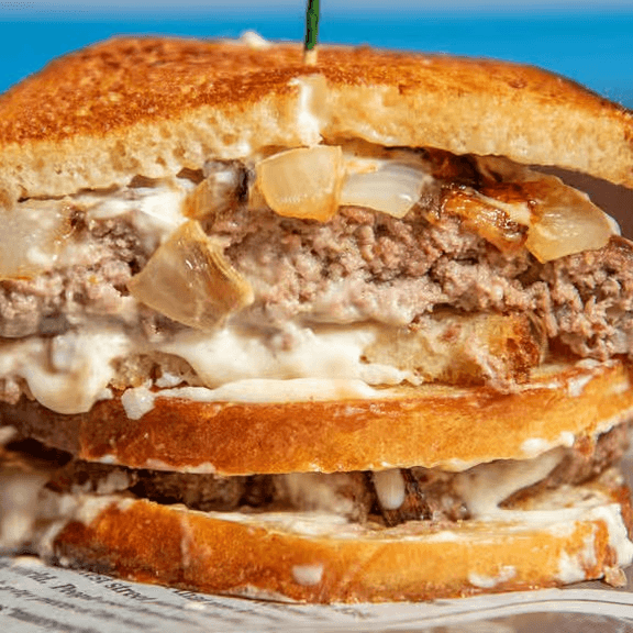 Patrick's Meltdown Burger.