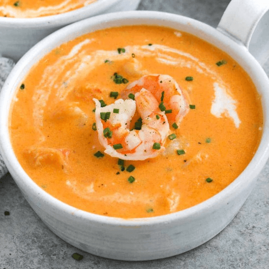 Seafood Bisque Cup.