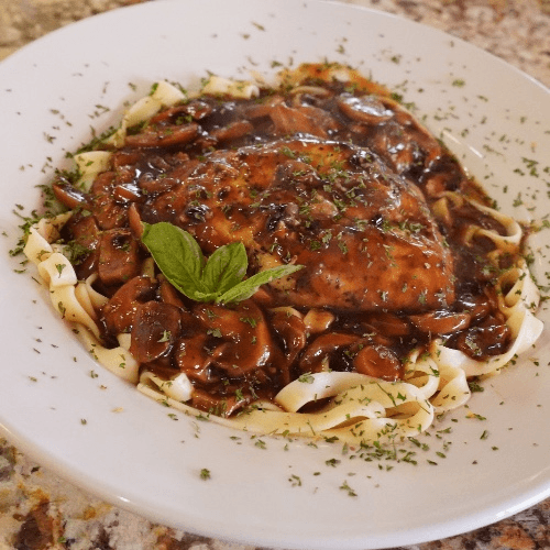 Chicken Marsala.