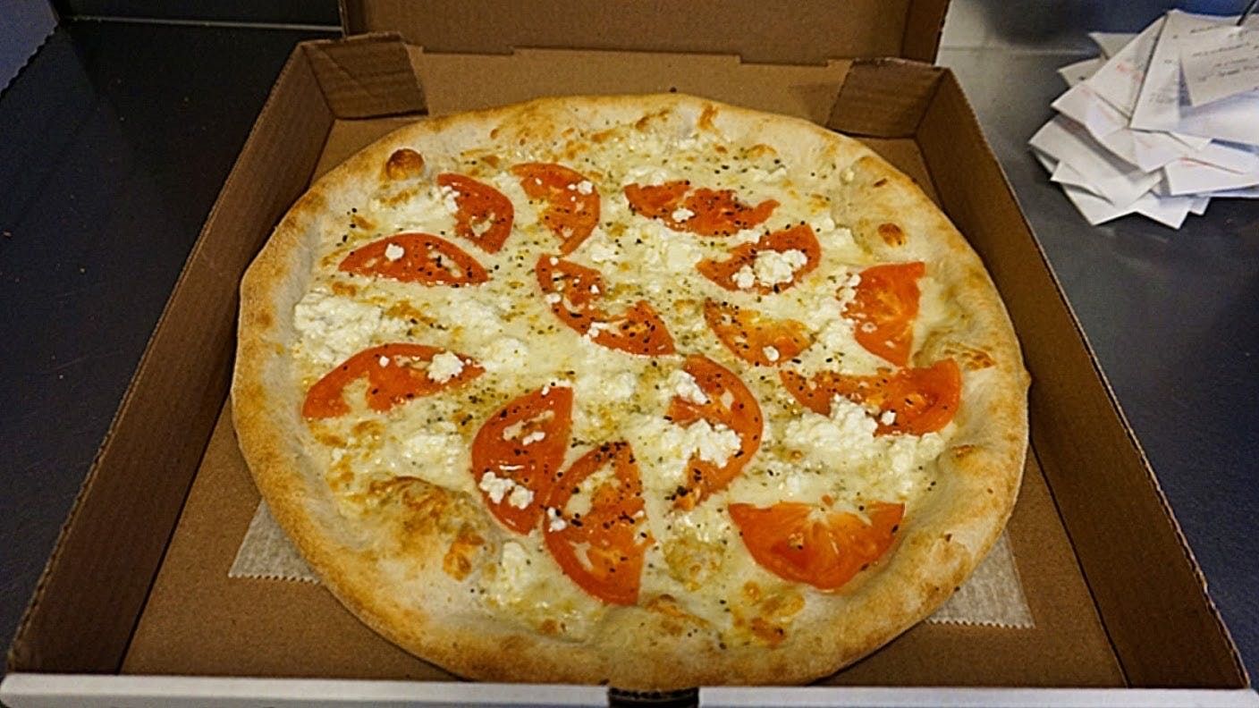 Greek White Pizza (Medium 14'').