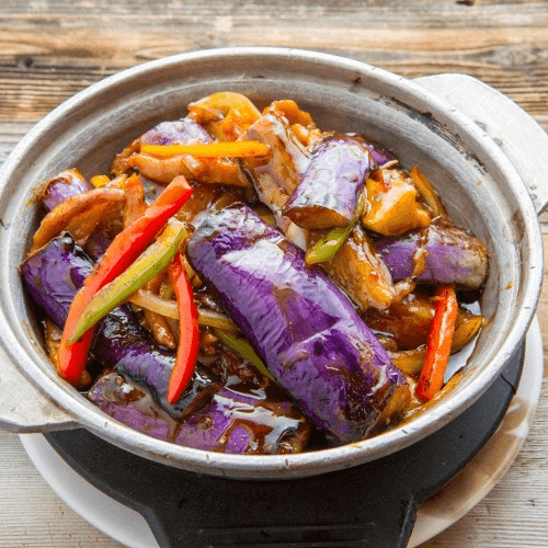 H05 Spicy Eggplant Hot Pot 魚香茄子煲