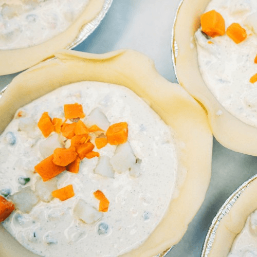 *9”  GF Veggie Pot Pie – Served Frozen (C).