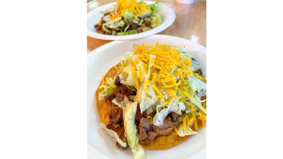 (1) Carne Asada Tostada.