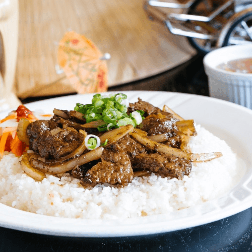 Lemongrass Steak Broken Rice.