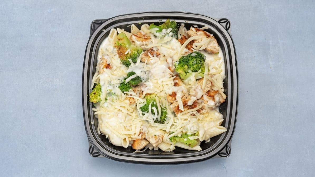 Chicken Broccoli Alfredo Pasta.