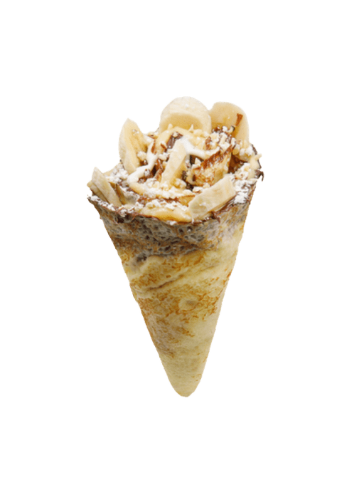 Almond Banana Nutella Crepe.