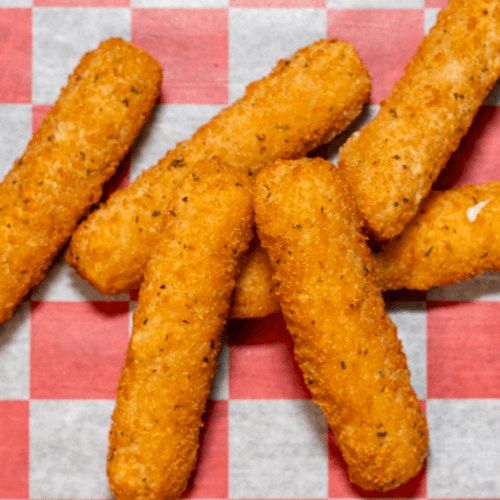 12 Pcs Mozzarella Sticks.