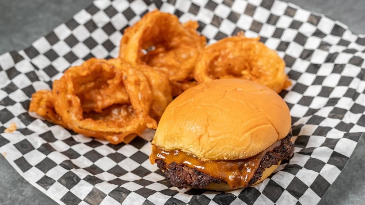 Cheese Burger Basket.