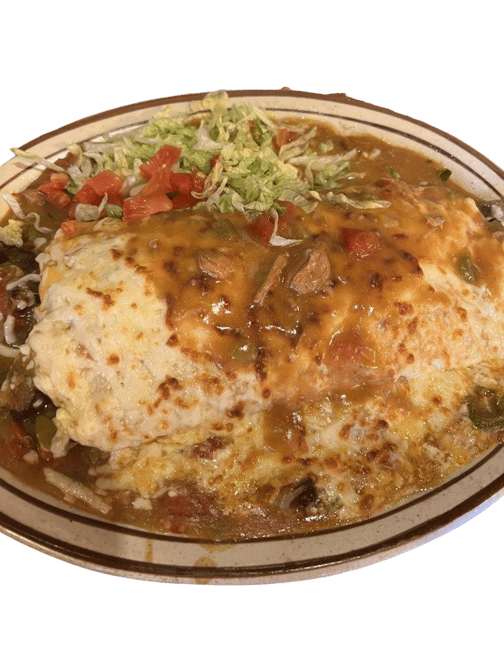 Monster Fajita Burrito.