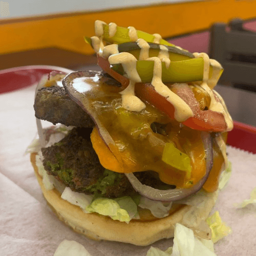 Loaded Veggie Burger.