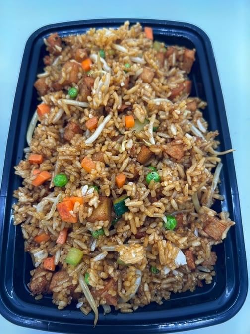 Boneless rib fried rice.
