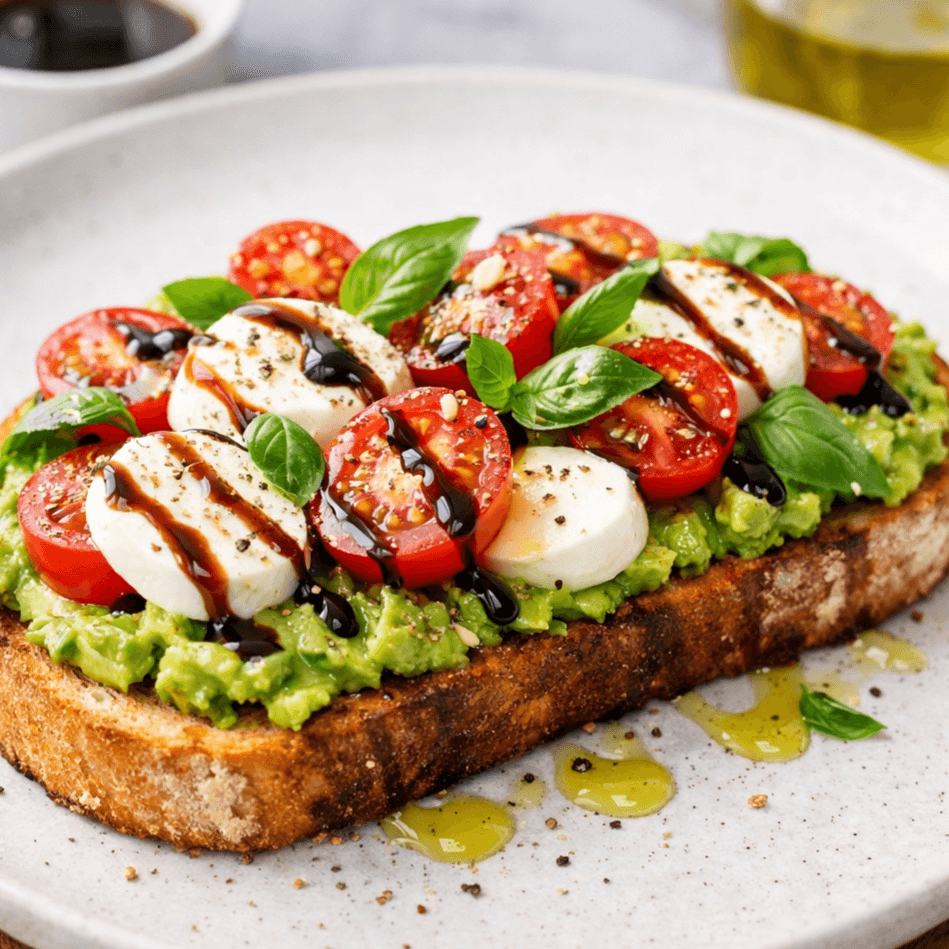 Caprese Avocado Toast.