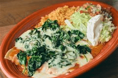 Spinach Enchiladas.