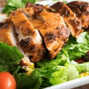 Grilled chicken salad.
