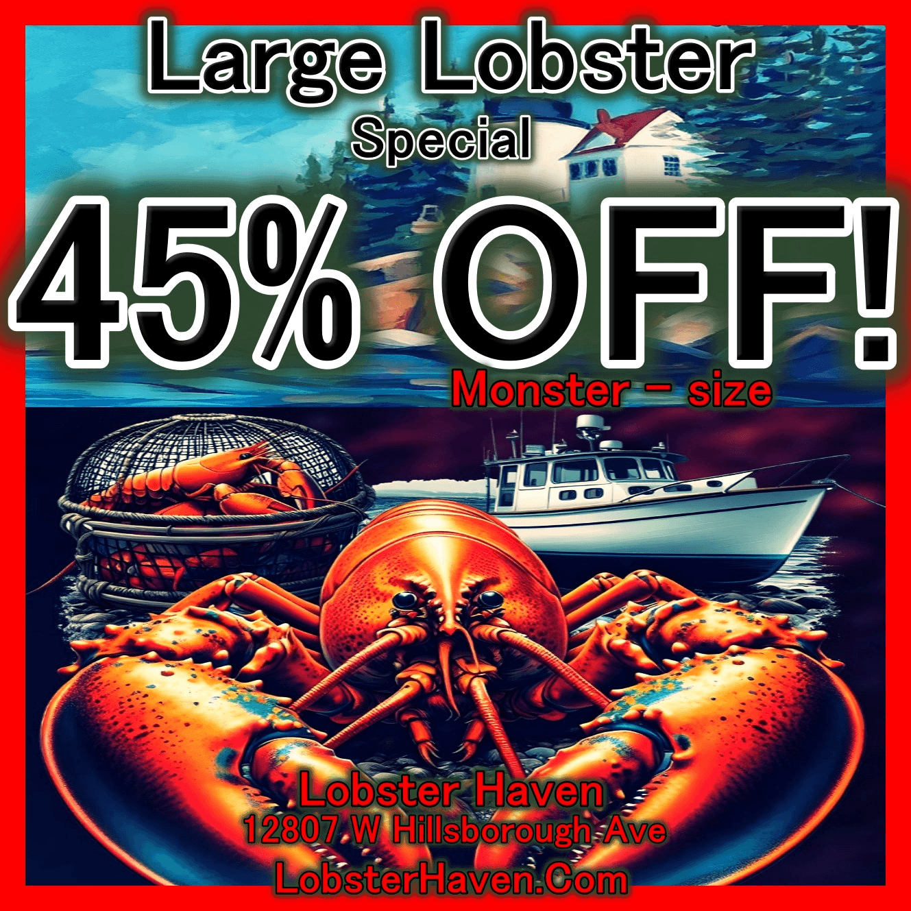 Large Lobster Special 3# and Up.