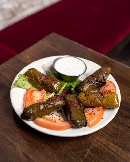 Stuffed Grape Leaves.