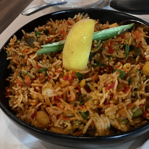 Vegetable Biryani.