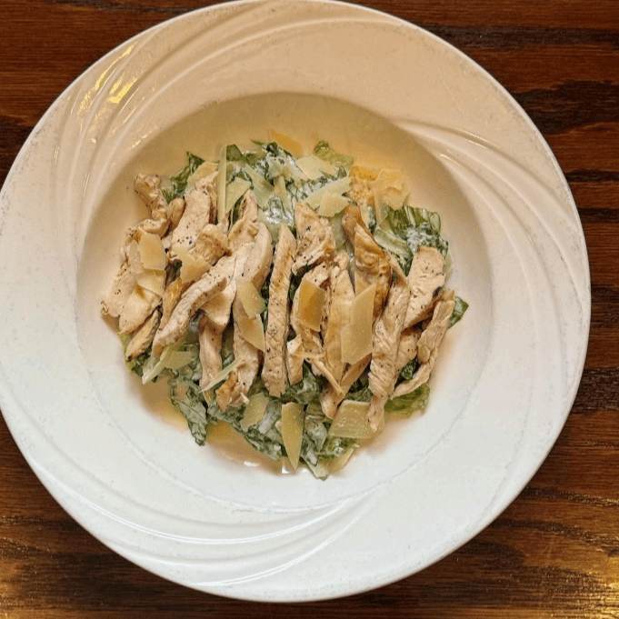 Grilled Chicken Caesar Salad.