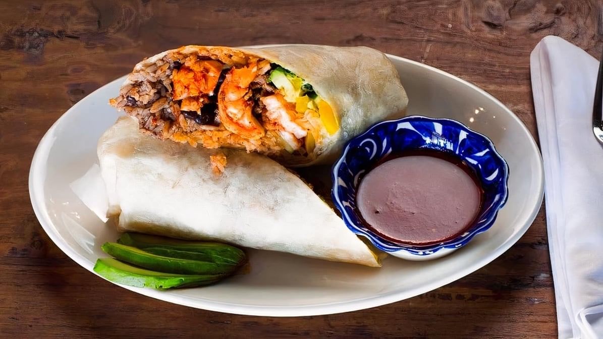 Fajita Burrito Steak or Chicken.