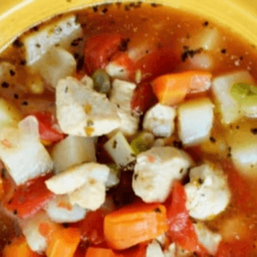 Chicken & Veggie Soup.