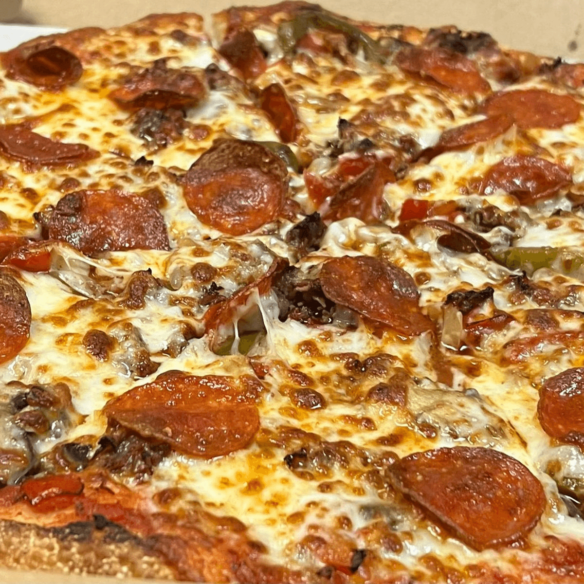 Steak Bomb Pizza.