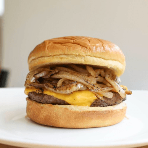 Caramelized Onion Burger.