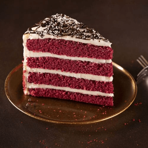 Iced Red Velvet Cake.
