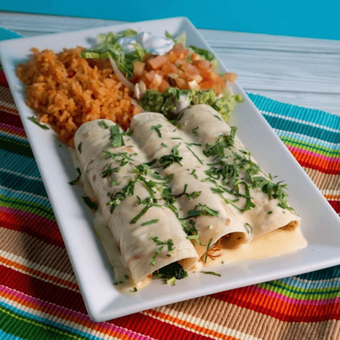 Popeye Enchiladas.