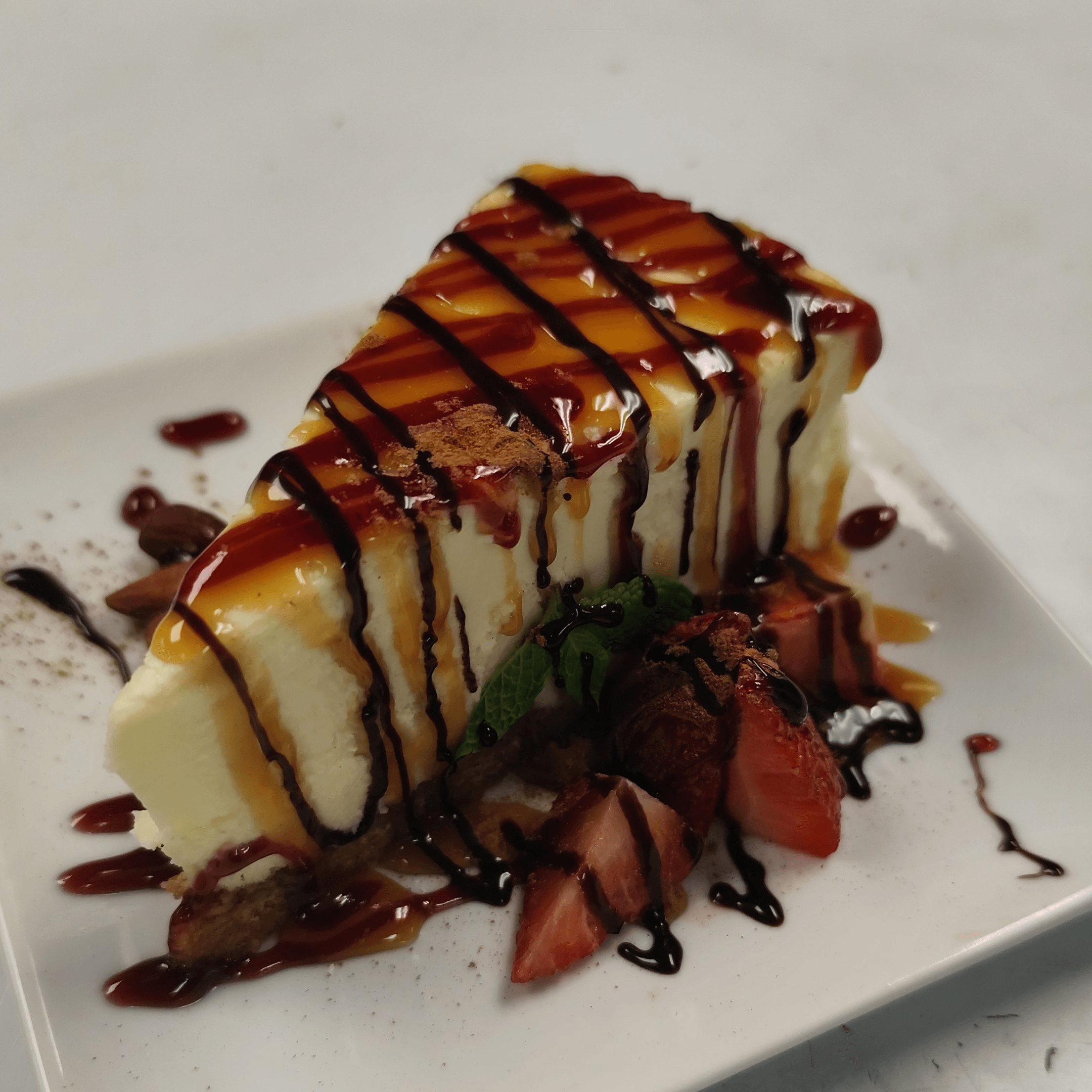 NY Style cheesecake.