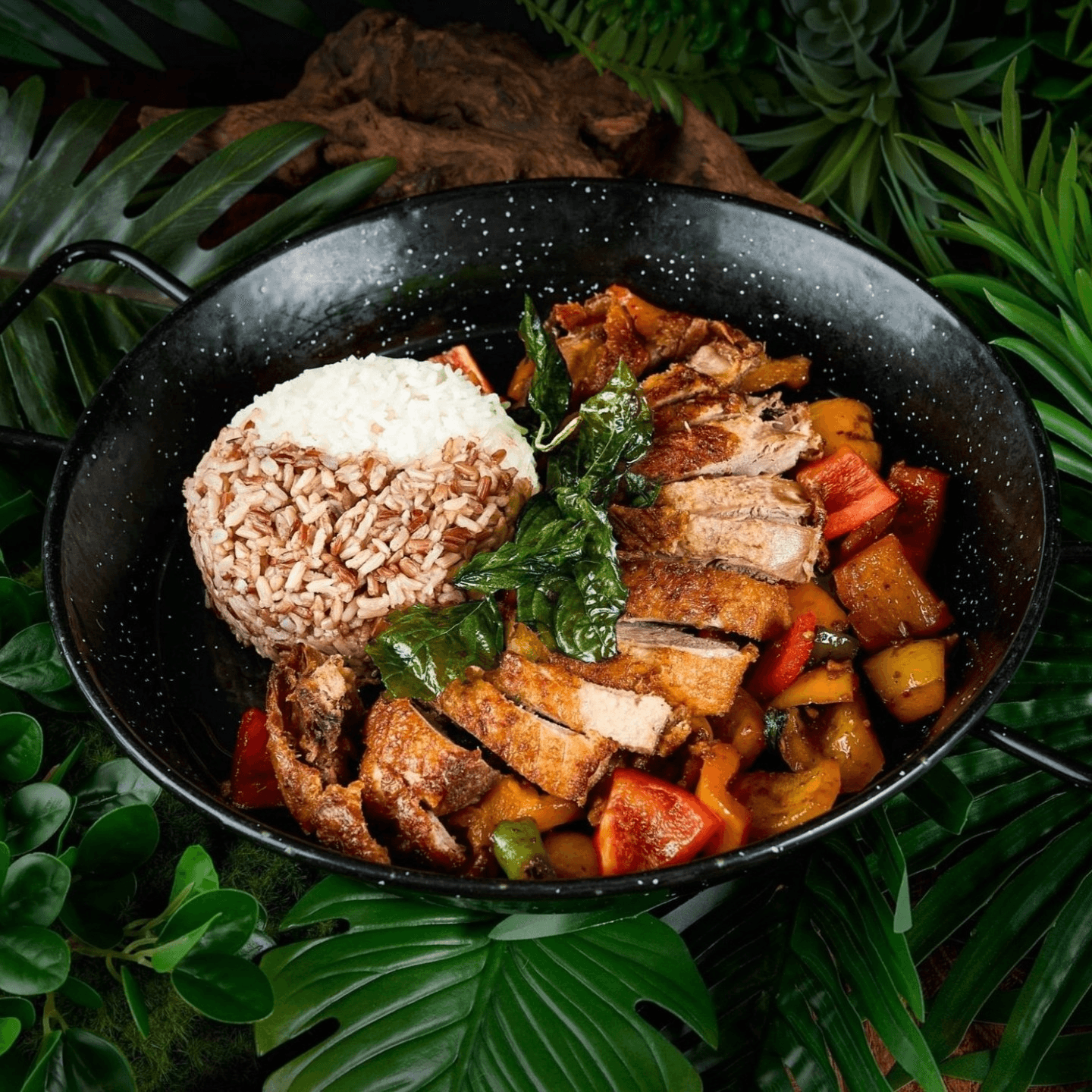 Half Duck with Thai Basil