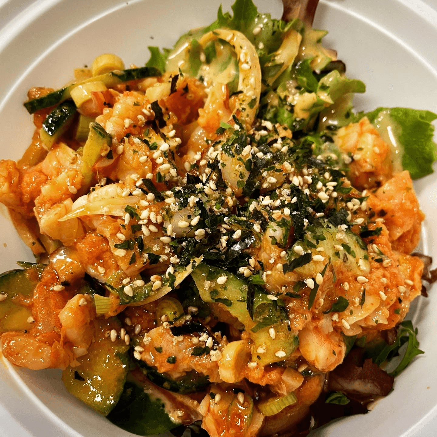 A Perfect Harmony of Shrimp, Octopus, & Spicy Tuna