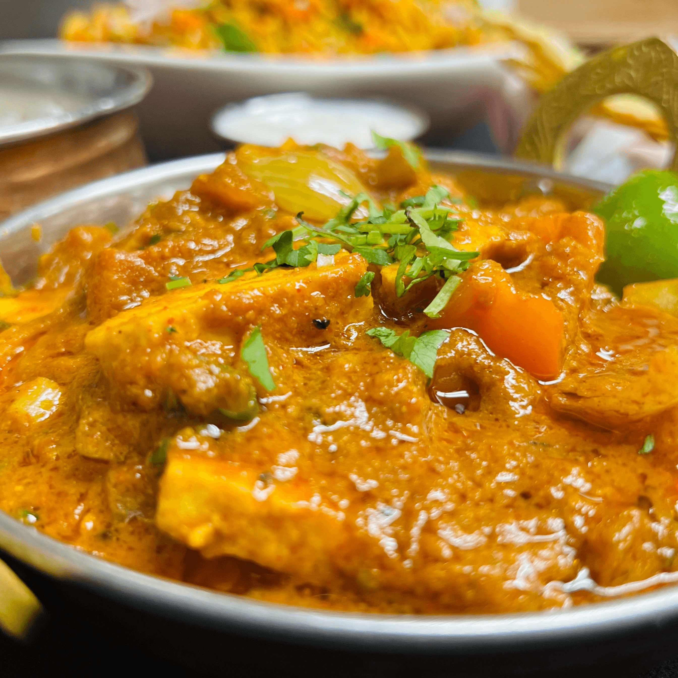 Paneer (Homemade Cheese) Kadai (GF).
