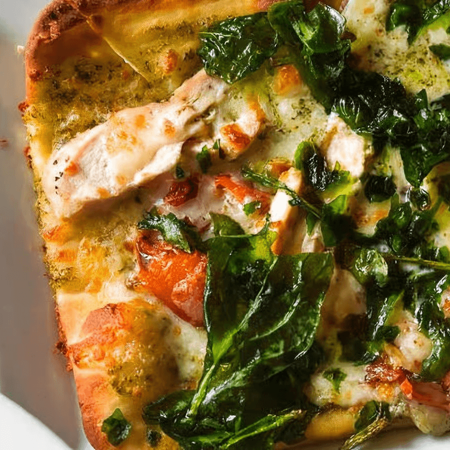 Pesto Chicken Flatbread.