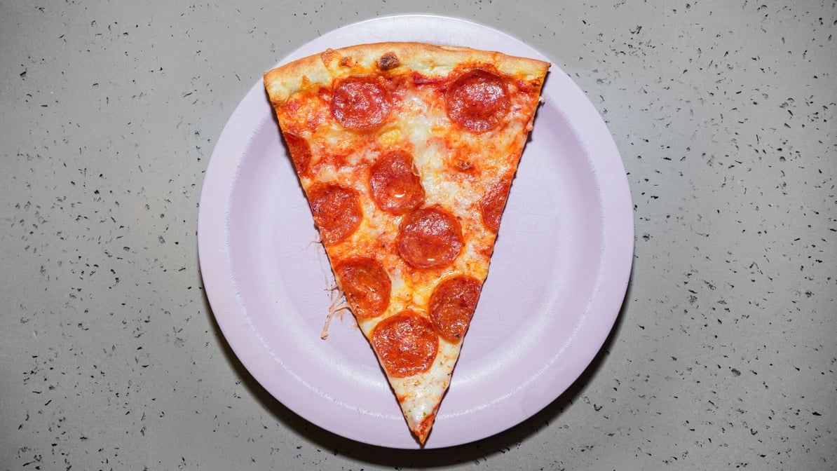 Regular Pizza Slice.