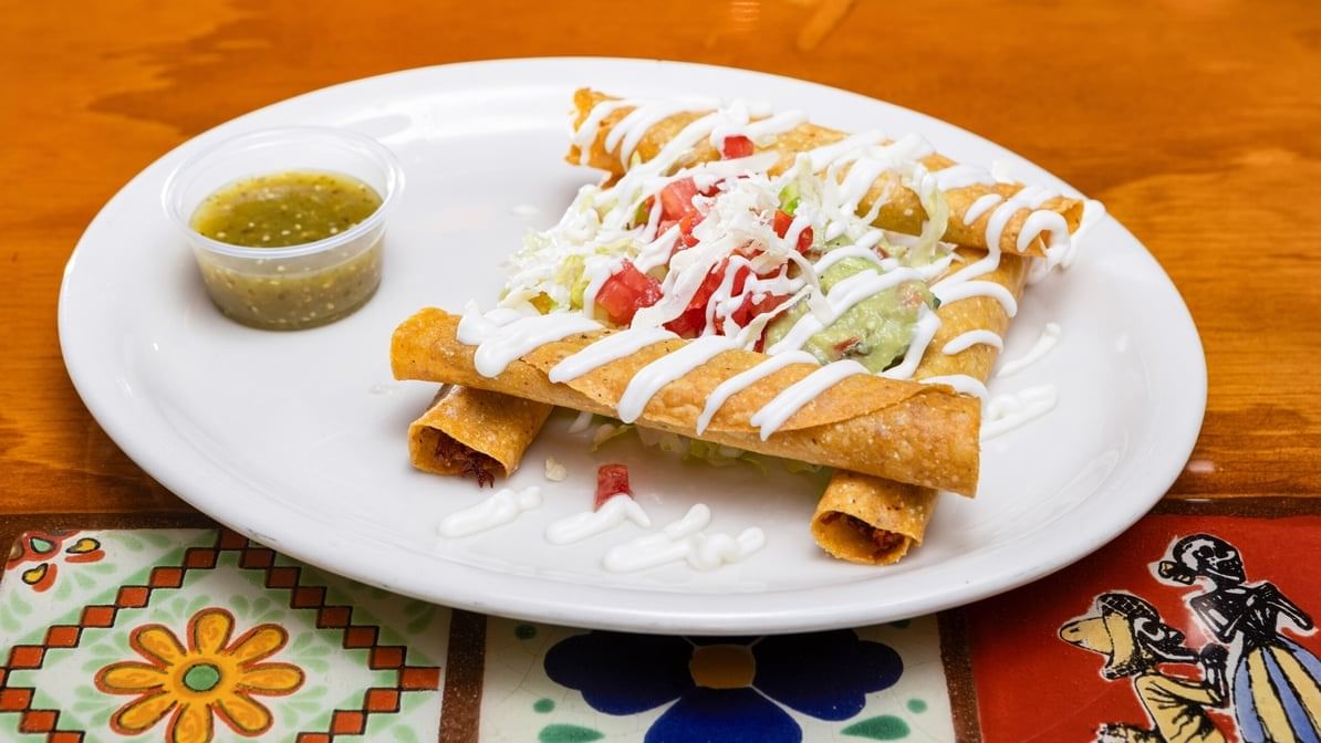 Flautas Mexicanas.