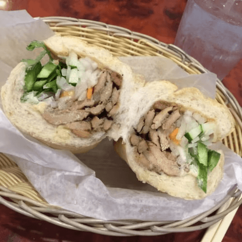 Banh Mi Ga Nuong(Grilled Lemongrass Chicken).