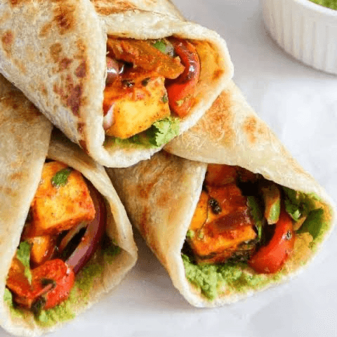 Paneer Tikka Wrap (Veg).