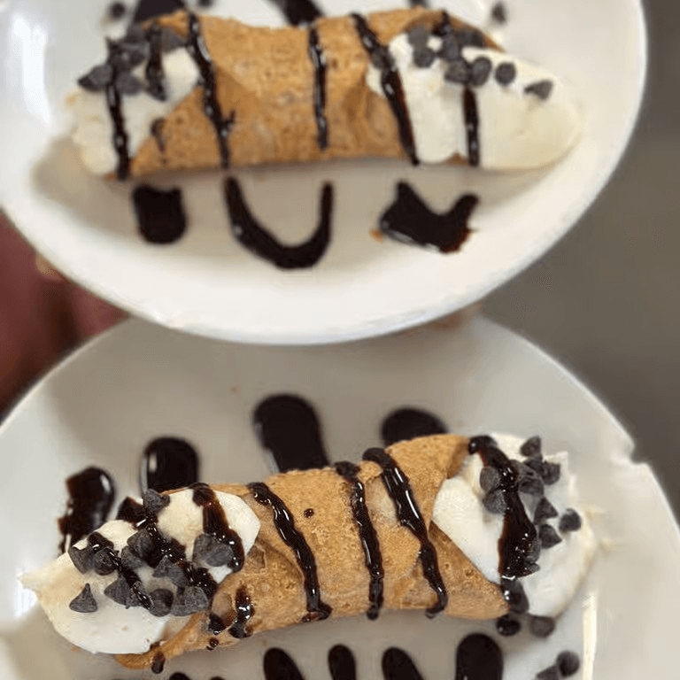 Homemade Cannolis.