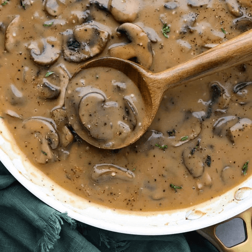 Cremini mushroom gravy -16oz.