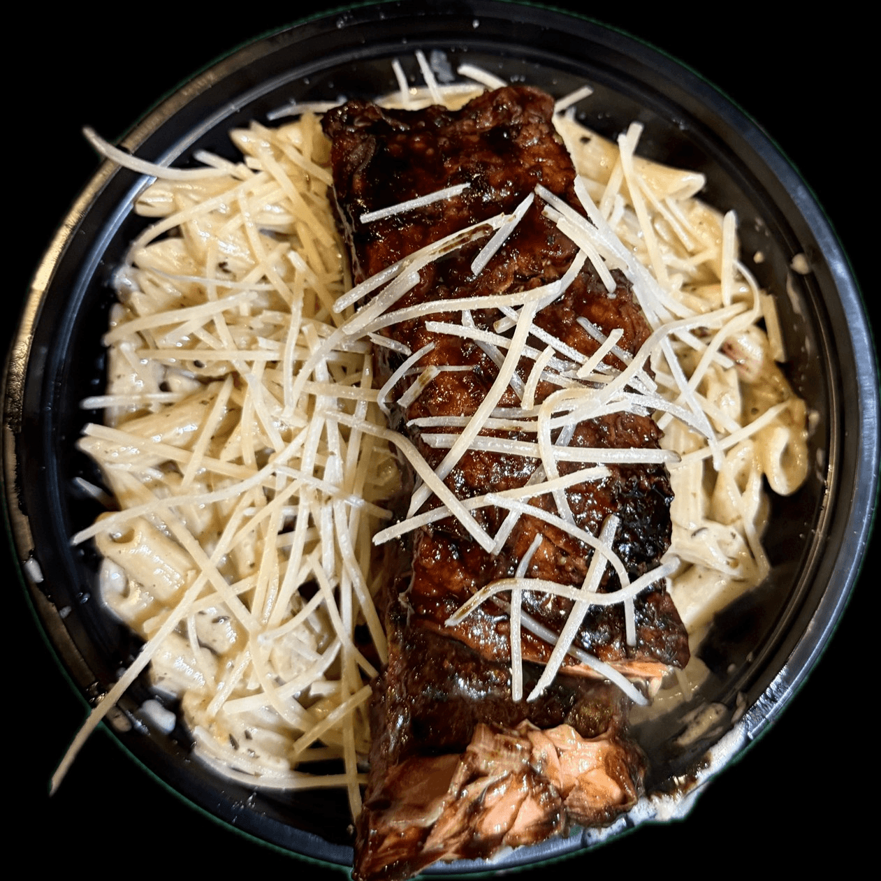 Jerk Salmon Pasta.