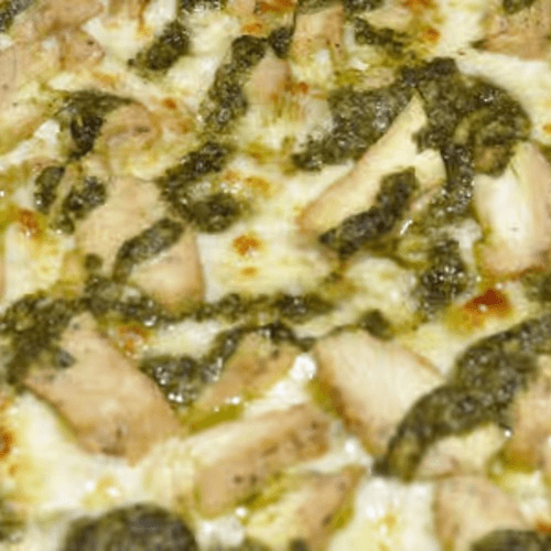 Chicken Pesto Pizza.