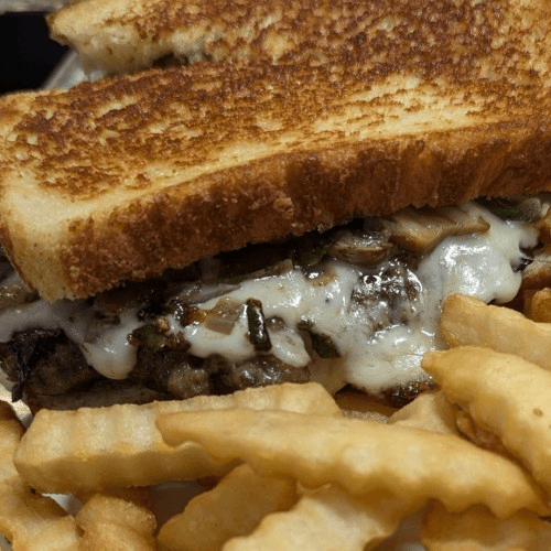 Mushroom & Swiss Burger.