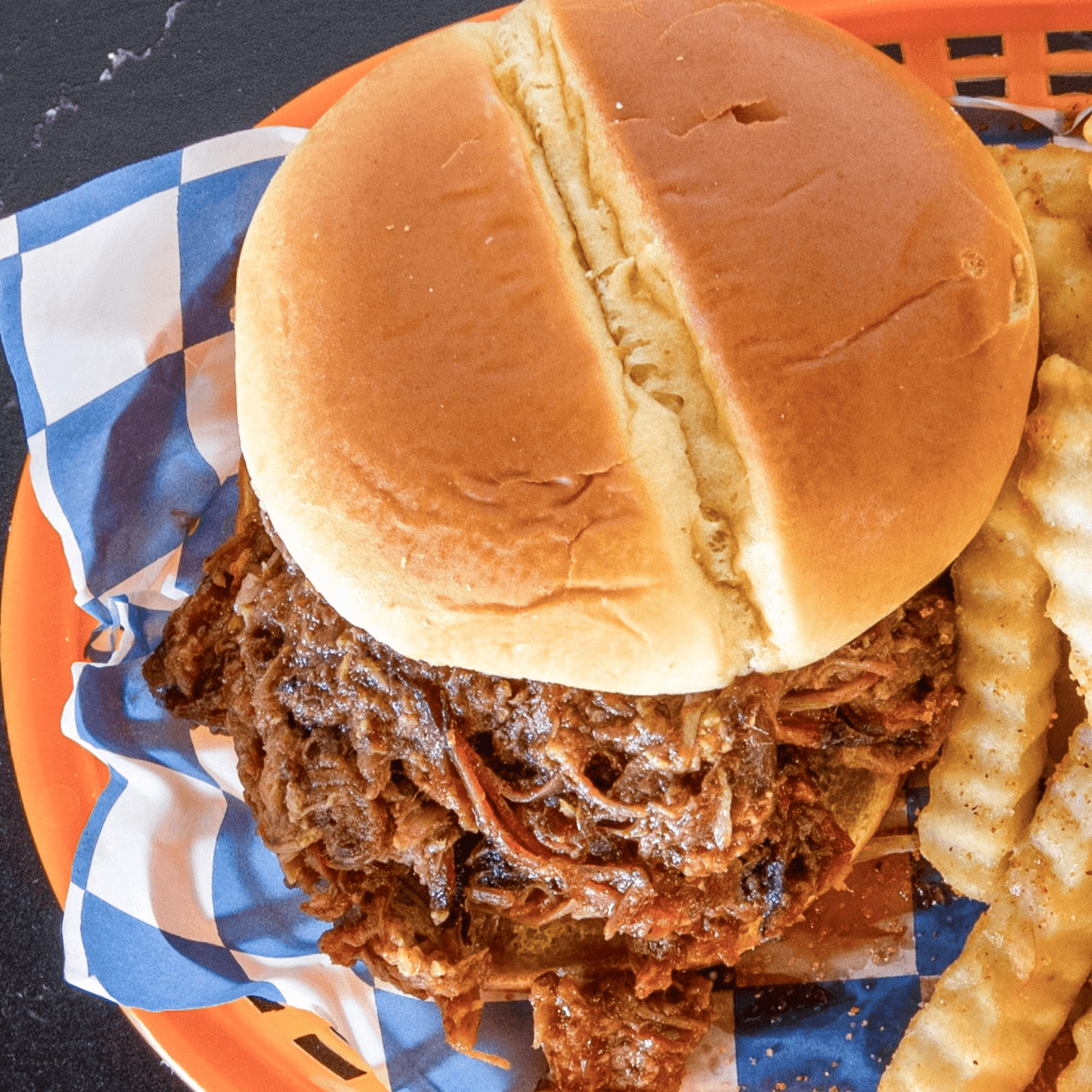 Pulled Pork Sandwich Only.