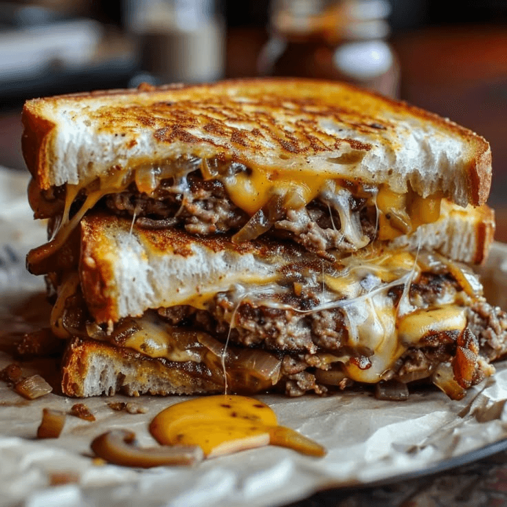 Patty Melt, Fries & Drink.