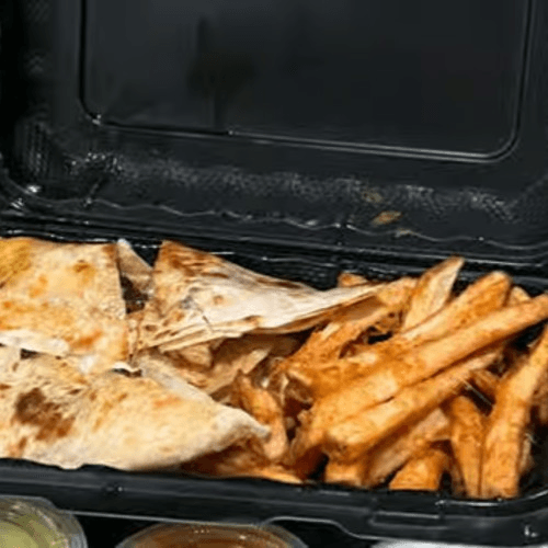 Kids Quesadilla with Steak.